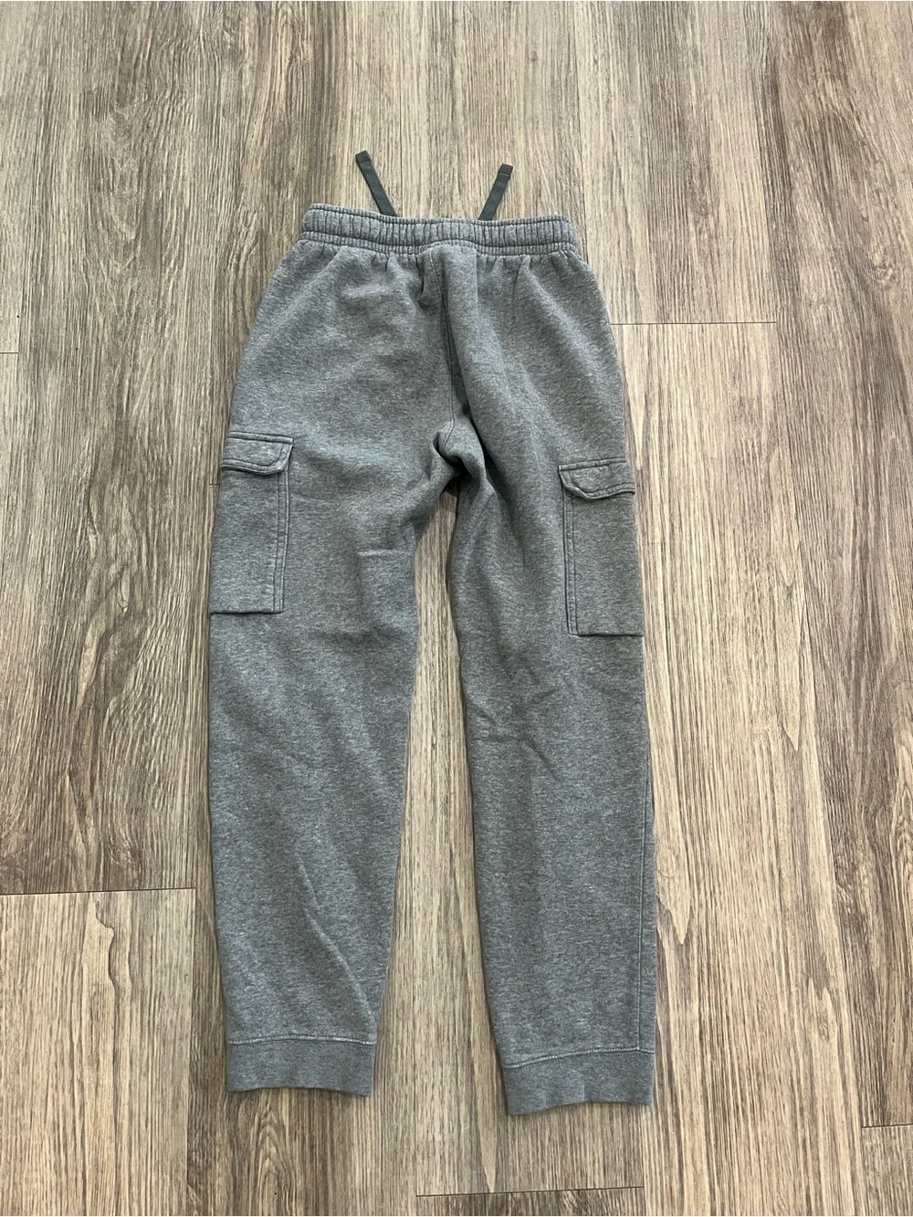 Nike Kids Grey Cargo Joggers with Drawstring